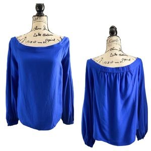 Anthropologie Tops - FLOREAT Linen Blend Peasant Top with Balloon Sleeves Size 6